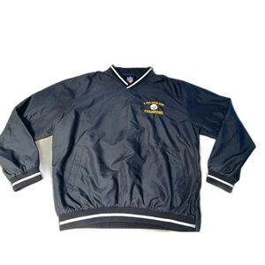 Pittsburgh Steelers Soft Windbreaker with zippered side XL